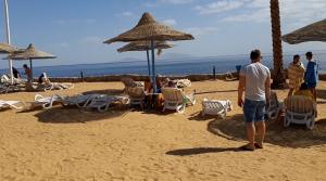 Обзор пляжа в отеле Queen Sharm Resort 